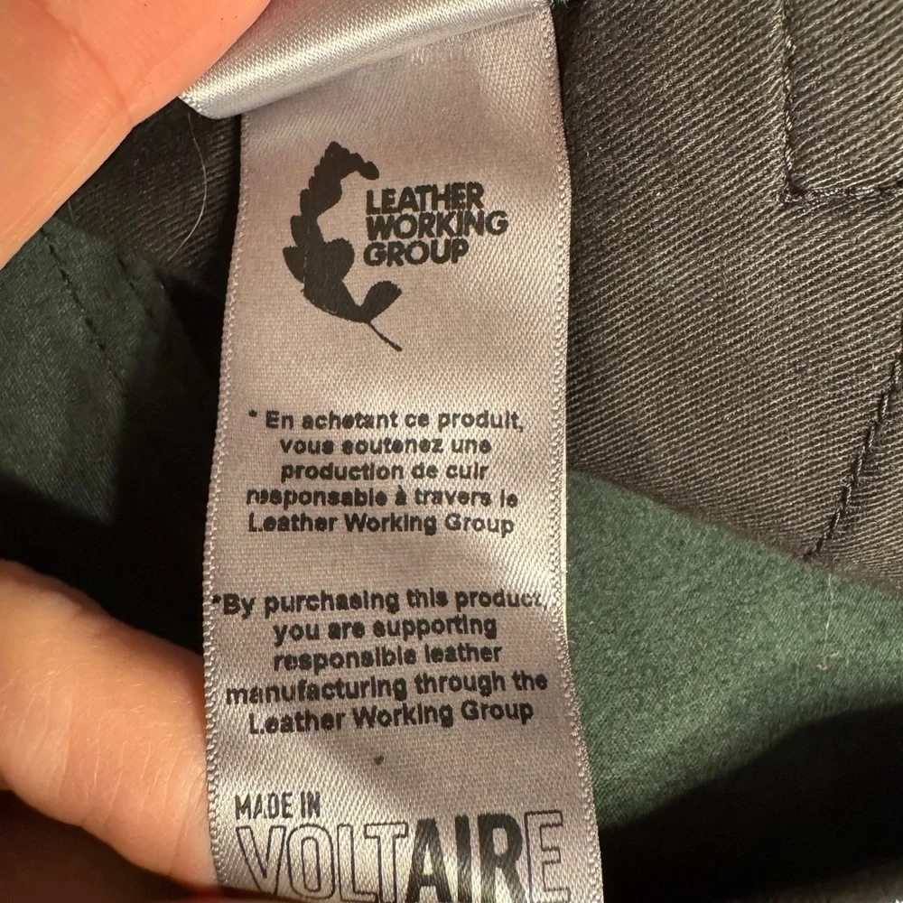 Zadig & Voltaire Peko Lambskin Leather Pants – Black – Size 36 – NWT